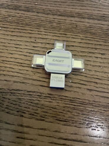 iphone ucun flash kart: 256 gb 4 cixiș usb3 sũretli mence super bir sheydir real aliciya — 1