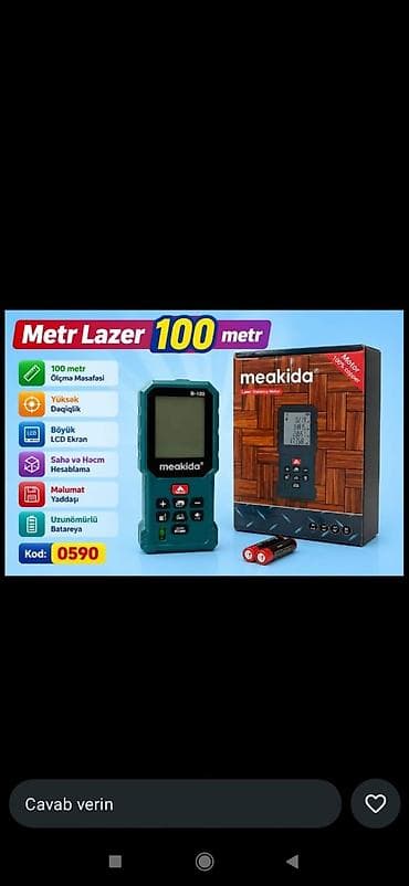 Lazer məsafə ölçən, Hesablama funksiyalı lalafo.az -da Lazer məsafə ölçən, Hesablama funksiyalı