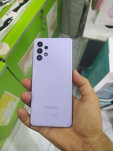 galaxy s8 tablet: Samsung Galaxy A32, 64 GB, rəng - Mavi, Barmaq izi, İki sim kartlı, Face ID — 2