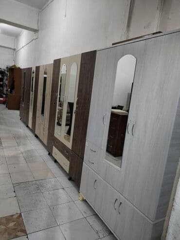 горка для посуды: Новый, Распашной, 3 двери Прямой шкаф, Шкаф-вешалка, Азербайджан — 8