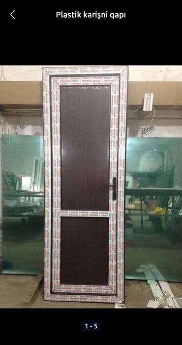 qapı ev ucun: Tualet üçün İşlənmiş Plastik qapı 80x205 sm Zamok ilə, Zəmanətsiz, Ödənişli quraşdırma, Ödənişli çatdırılma, Rayonlara çatdırılma — 2