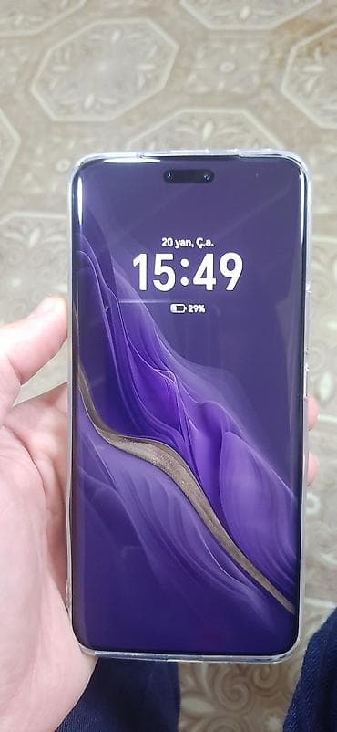 telefon ev ucun: Honor Magic 6 Pro, rəng - Bənövşəyi, Face ID — 3