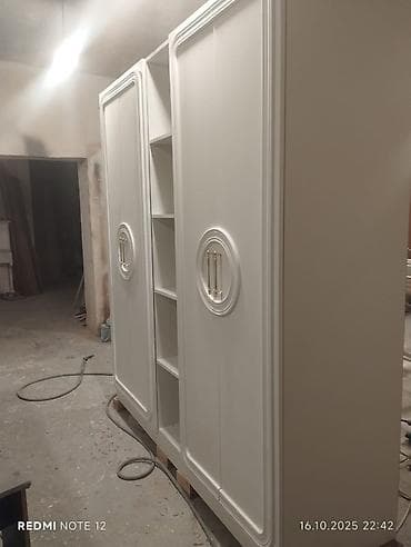 3 qapılı, Ağ, Digər material, Açılan, Düz dolab