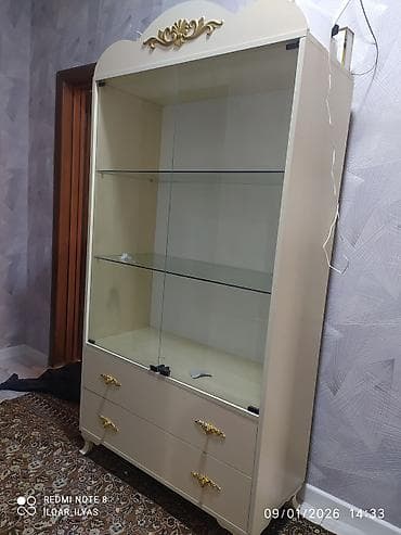 Şüşəli dolab vitrini, İşlənmiş