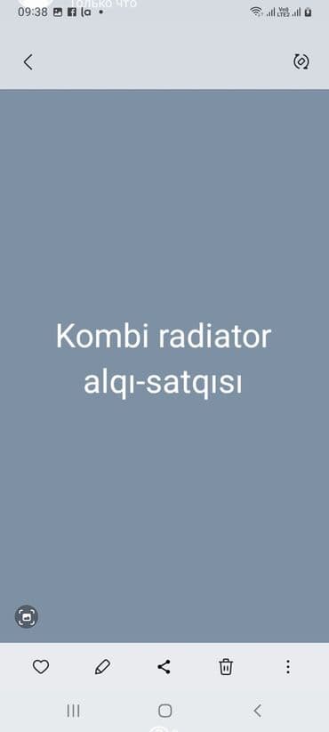 baymak kombi azerbaycan: Ikinci el ve teze kombi radiator alqı-satqısı — 1