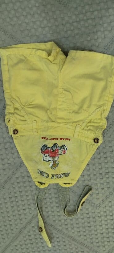 Ikinci el usaq geyimleri.Sari kombinzon 1 yas-3azn,cehrayi ve cins