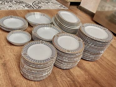подарок женщине: Обеденный набор, цвет - Белый, 17 персон, Азербайджан — 3