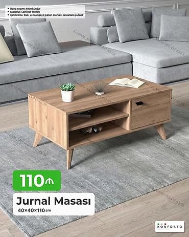 Düz masa, Açılmayan, Təkərsiz, Teksturalı laminat, Zəmanətsiz