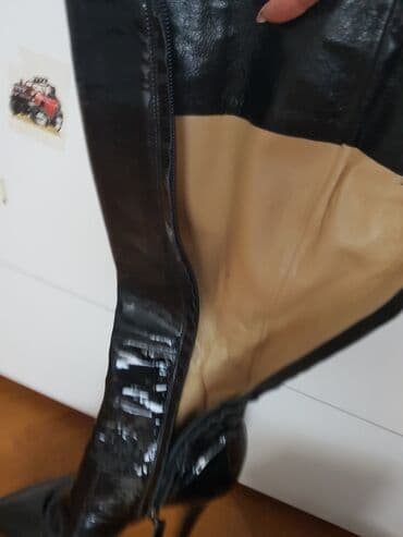 çəkmə: Ölçü: 36, rəng - Qara, İşlənmiş — 2