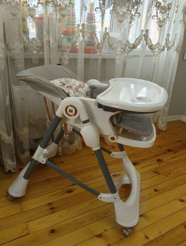 Avtokreslolar: Uşaq yemək stulu - Çoxfunksiyalı, təkərlərlə hərəkət etdirilən model — 3