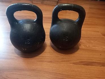 Məhsul: Dəmir kettlebell dəsti İçi doldurulub hər biri 20 kg-dır. -