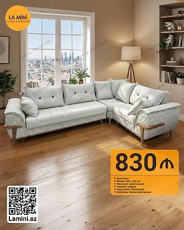 300: Künc divan, Açılan, Bazalı, Parça, Şəhərdaxili pulsuz çatdırılma — 1