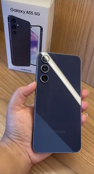 Samsung Galaxy A55 5G, цвет - Синий, Две SIM карты