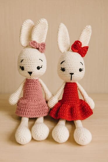 Əl işi amigurumi dovşan oyuncağı lalafo.az -da Əl işi amigurumi dovşan oyuncağı