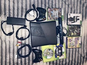 xbox: Xbox 360 Slim 250 GB yaddaş konsol yaxşı vəzyətdədir Aurora praşifka — 1