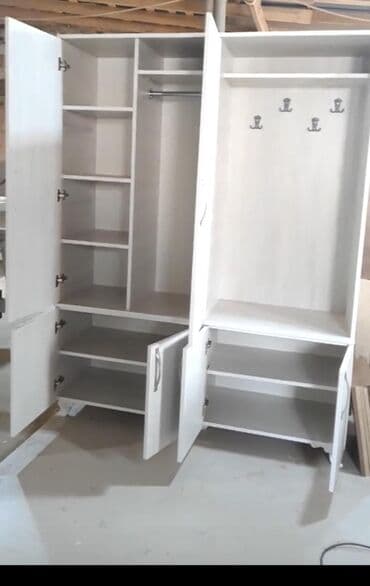 трюмо в прихожую: Прямой шкаф, Для прихожей, Гардероб, Распашной, Корпусный, 1 дверь — 11