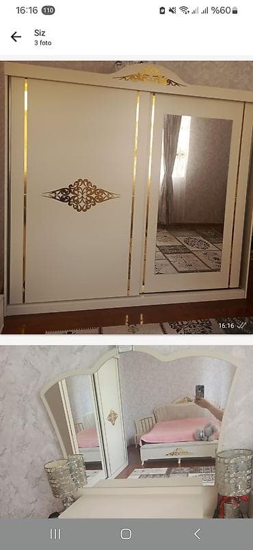 belarus yataq mebelleri: İkinəfərlik çarpayı, Dolab — 1