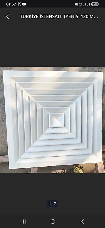 ventilyator satisi: Dördkünc formalı ağ rəngli hava ventilyatoru. Bu ventilyator binanın — 4