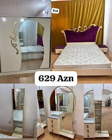 Bazalı Yataq desti ideal veziyyetde 630azn Deste daxildir: Taxt, 2 lalafo.az -da Bazalı Yataq desti ideal veziyyetde 630azn Deste daxildir: Taxt, 2