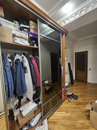 Ev üçün mebel: 4 qapılı, Güzgülü, Qəhvəyi, Kupe, Künc dolab — 2
