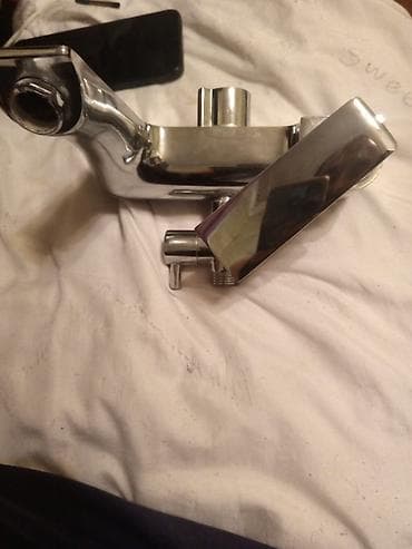 Hamam üçün divardan quraşdırılan kran-miksər - Material: xrom örtüklü — 2