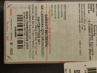 əl ventilyatoru: Tozsoran Rowenta, Quru təmizləmə — 7