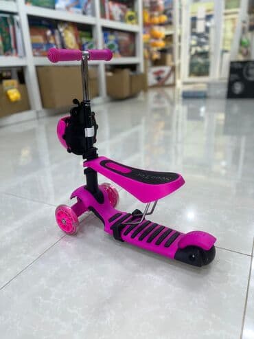 детские самокаты с родительской ручкой: Skuter oyuncaq gel təkər işıqlı ön təkərlər Diqqət çatdırılma bir gün — 3