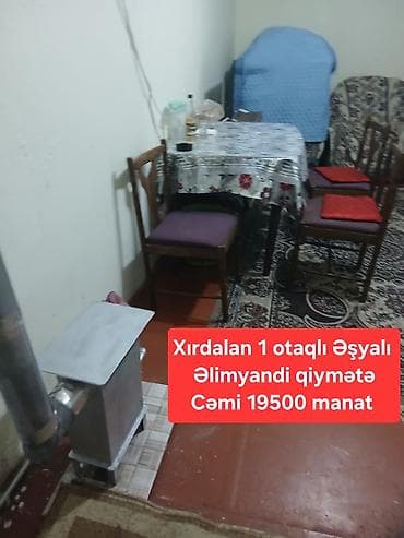 evleri: 1 otaqlı, 40 kv. m, Kredit yoxdur, Orta təmir — 3