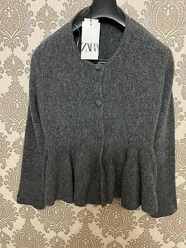 ZARA qadın kardiqanı40 man zaradan alınıb - Rəng: tünd boz (antrasit)