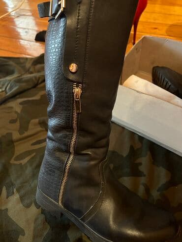 черные мужские сапоги: Размер: 36, Новый — 1