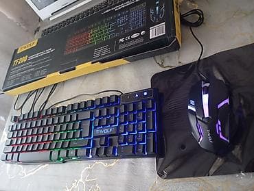 komputer hp: Təzə yeniT-WOLF TF200 oyun klaviatura və siçan dəsti (Mouse) Metro — 4