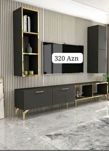 rezin pol: Yeni, Künc Tv altlığı, Polkalı, Laminat, Azərbaycan — 1