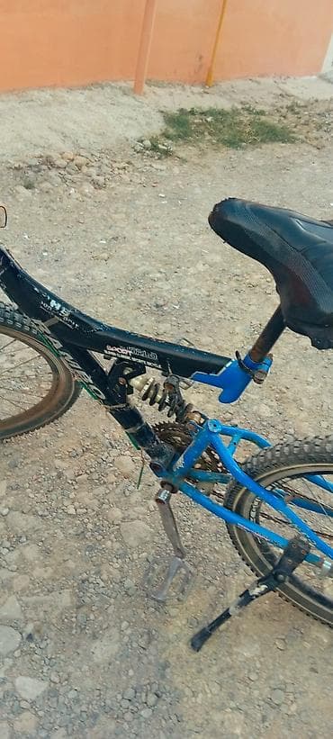 grand bicycle: Orta amarizatırlı dağ tipli velosiped - Rəng: mavi-qara kombinasiyası — 5