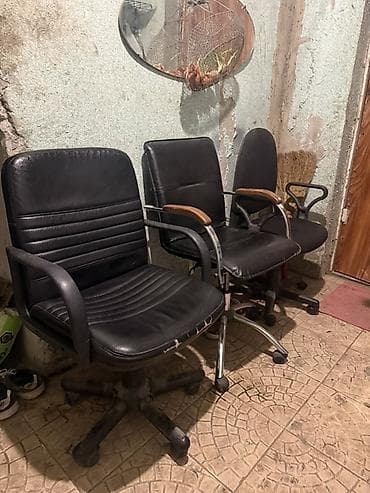 sac kreslosu: Təkərli, Qolları tənzimlənmir, Süni dəri — 2