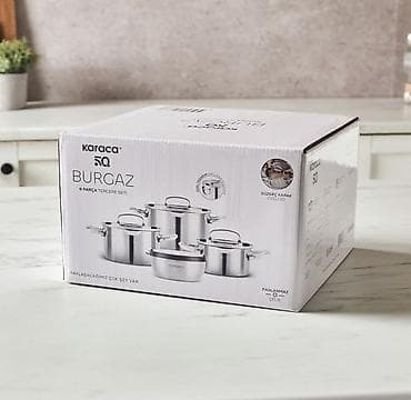 Посуда для готовки: Кастрюля, цвет - Серебристый, Нержавеющая сталь, Karaca — 4