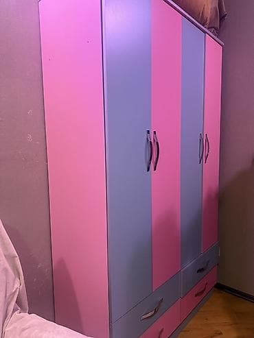 Uşaq otağı üçün mebel dəsti - İkimərtəbəli çarpayı: Təbii ağac — 5