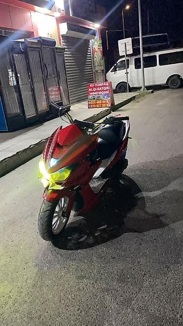 w210 panel: Qırmızı rəngli skuter/moped TƏCİLİ SATILIR!!! - Aqressiv dizayna — 4