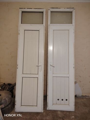 plastik qapi pencere profilleri: PVC qapı və pəncərə dəsti - Material: ağ rəngli PVC profil, şüşəli — 3