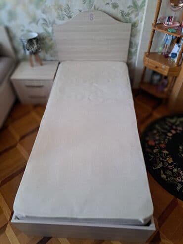 Məişət məhsulları: Təknəfərlik çarpayı, Bazasız, Matras ilə, Siyirməsiz — 4