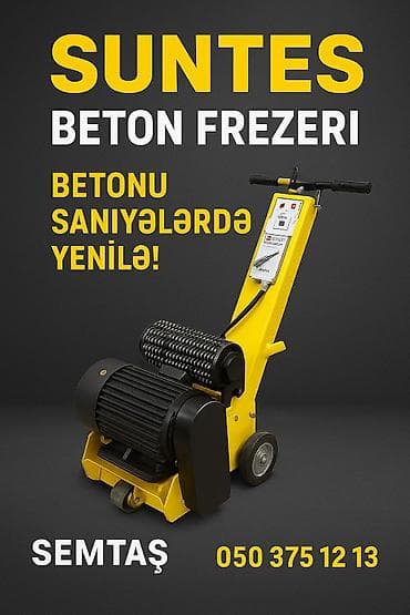 şlifovka: SUNTES Beton Frezeri - Beton səthlərin sürətli frezlənməsi və — 1
