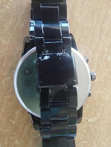 saati: Qara rəngdə klassik kişi qol saatı - Marka: Geneva - Korpus: dairəvi — 2