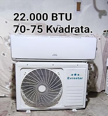 Аудиотехника: EVROSTAR 70-75 kvadrata 22 .000 btu cəmi 1 yay istifade olunub — 1