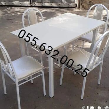 bağça üçün: Yeni, Kvadrat masa, Açılmayan, Stullar ilə, Azərbaycan — 2