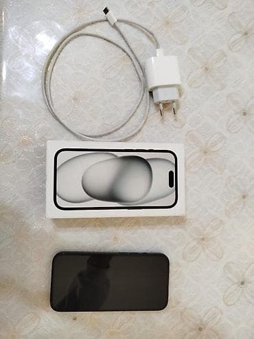 Kompüter, noutbuk və planşetlər: IPhone 15, 128 GB, Qara, Face ID — 2