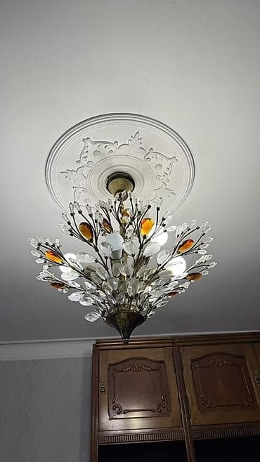 yeni il isiqlari: Çılçıraq, 10 və daha çox lampa, Metal — 1
