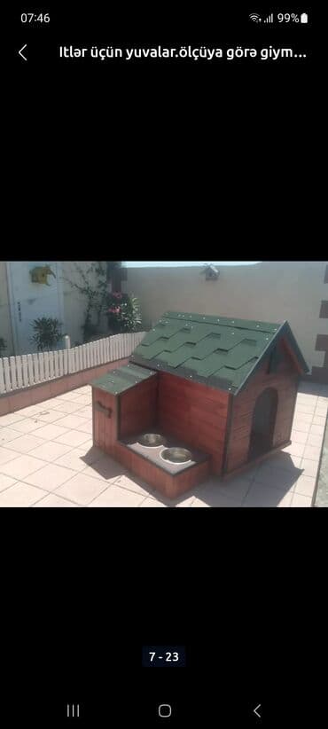 pişik yuvaları: Müxtəlif dizaynlarda mövcud olan bu taxta it evləri ev heyvanlarınız — 10