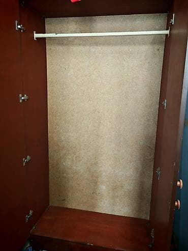 ucuz yataq mebelleri: 2 qapılı, Qəhvəyi, Digər material, Açılan, Düz dolab — 3