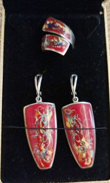 gumuş dəstlər: Zərgərlik dəstləri və sırğalar kolleksiyası - Emal işləməli — 3