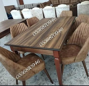 Инструменты: Для гостиной, Новый, Нераскладной, Прямоугольный стол, 6 стульев — 7