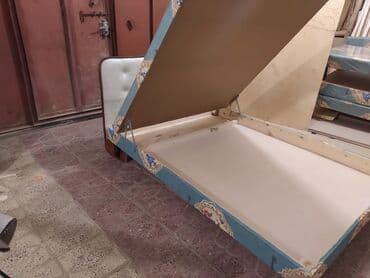 спальный кровать: Новый, Двуспальная кровать, С подъемным механизмом, Без матраса, Без выдвижных ящиков, Азербайджан — 2